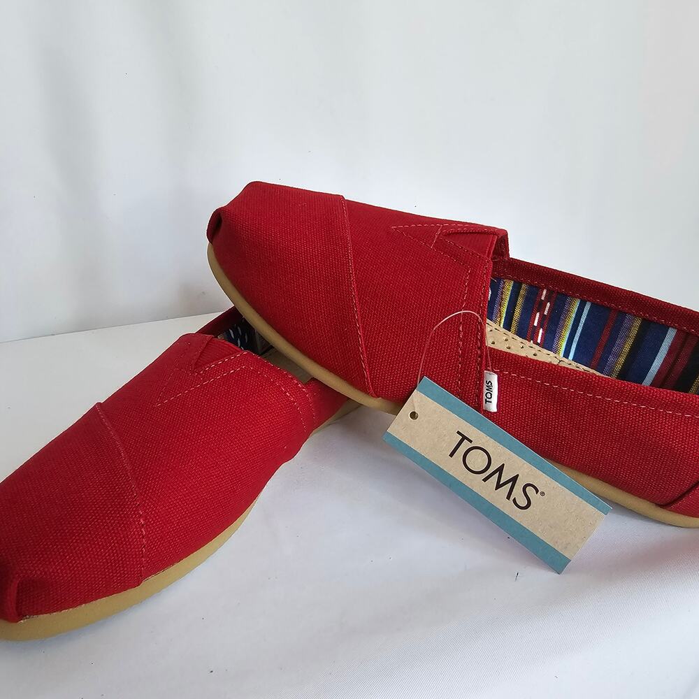 NEW TOMS Women's 6.5 Classic Canvas‎ Alpargata Slip On Shoe